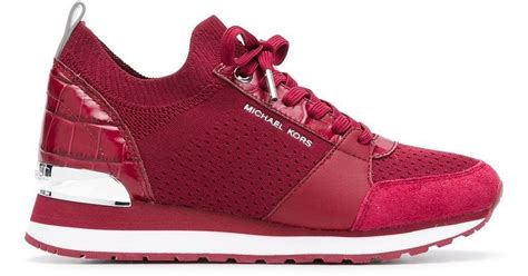 red michael kors tennis shoes.